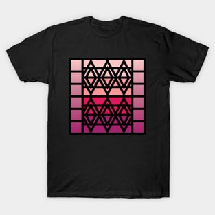 “Dimensional Crystal” - V.5 Red - (Geometric Art) (Dimensions) - Doc Labs T-Shirt